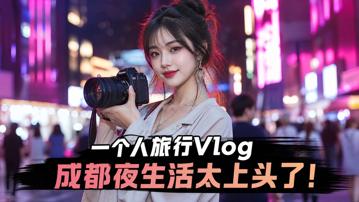 溏心城市夜景Vlog视频教程